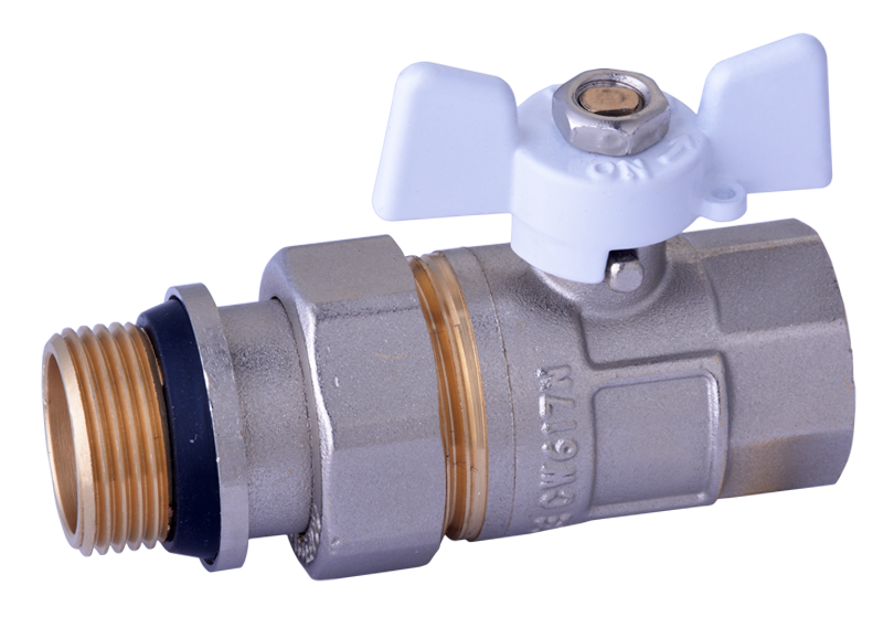 MF Ball Valve With Male Union Connection With BH AL Handle HV-0107